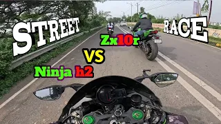 Ninja H2 Or Zx10r Me Lagi Race 🥵| Ninja H2 Ne Kr Diya Sabko Deewana 😍| Sagarmore Vlogs