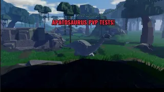 Apatosaurus PvP tests(Roblox Jurassic blocky)