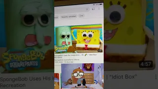 SpongeBob SquarePants SpongeBob uses his imagination  IRL idiot, box, recreation,  ￼￼￼