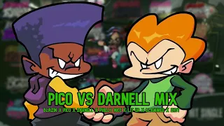 [Friday Night Funkin Mashup] Pico VS Darnell Mix | Blazin X 6 Songs (Birthday Collection [3/3])