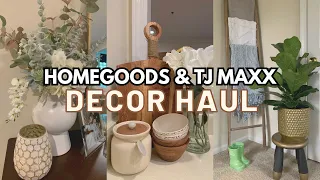 HomeGoods & TJ Maxx Shop With Me + Haul | Easy & Budget-Friendly Spring Decorating Ideas