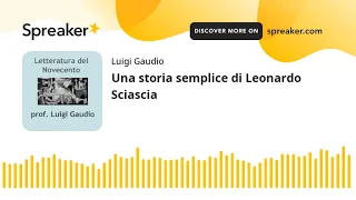 Una storia semplice di Leonardo Sciascia