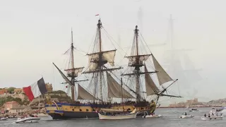 L'HERMIONE : départ de Marseille