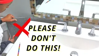 PEEL & STICK BACKSPLASH DIY - DO'S AND DON'TS