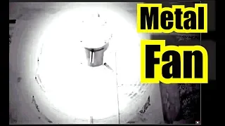 4k Fan Spinning Fan Noise via Metal Fan Sound 10 Hours with Dark Screen For sleeping