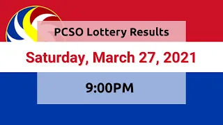 Lotto Results Today Saturday, March 27, 2021 9PM PCSO 6/55 6/42