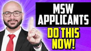DO THIS NOW if applying to an MSW program this year