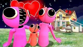 NEW RAINBOW FRIENDS Violet LOVE HOUSE 💕 VS 3D SANIC CLONES MEMES In Garry`s mod!