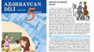 5-ci sinif Azərbaycan dili " Rəmzə çevrilmiş adlar" mətni.Səh:65,66,67