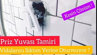 Karton İle Priz Yuvası Sağlamlaştırma | Priz Yuvası Daraltma | Priz Yuvası Tamiri