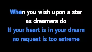 When You Wish Upon A Star Karaoke Original Disney