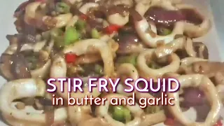 QUICK AND EASY COOKING | STIR FRY SQUID RECIPE