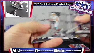 2022 Panini Mosaic Football #3 - 6 Box Half Case Pick Your Team 1/1/23