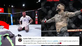 FIGHTERS REACT TO TYSON PEDRO RETIREMENT | PEDRO VS PETRINO REACTIONS