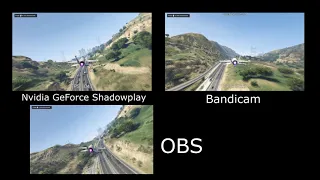 OBS  vs Shadowplay  vs Bandicam ( GTA V )