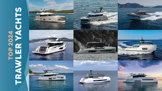 Trawlers - TOP 2024 yachts - POV boat tour exterior and cabins