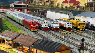 Drama kereta api Panjang CC201,CC204&CC300 anjlok terguling menabrak kereta penumpang & truk gas LPG