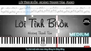 Hướng Dẫn -  Lời Tình Buồn - Hoàng Thanh Tâm - Piano