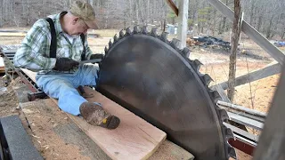 Extreme Fast Wood Sawmill Machines - Incredible Biggest Chainsaw Machines Cutting Huge Tree