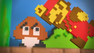 Super Modern Mario Bros. Level 1-1 (3D animation)