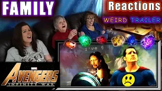 AVENGERS 3 | INFINITY WAR | Weird Trailer | FAMILY Reactions