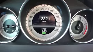 2012 Mercedes Benz C180 Top speed