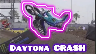 Dylan Ferrandis CRASH at Daytona Supercross 2023