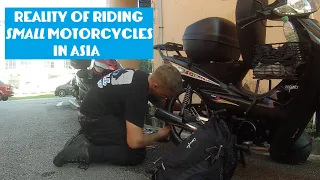 The reality of riding Small Motorcycles in Asia