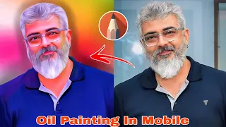 How to digital oil painting in mobile// mobile oil painting tamil tutorial// @sathishdigitalart