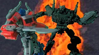 Transformers ROTB “Optimus kills Scourge” scene Stop Motion