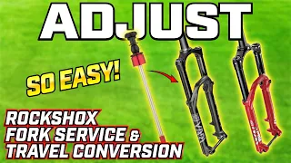 Converting travel on a Rockshox fork is easy!