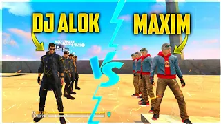 DJ ALOK VS MAXIM FACTORY CHALLENGE 4 VS 4 WHO WILL WIN ? |AJJU BHAI| HAPPY PRINCE #factoryfreefire