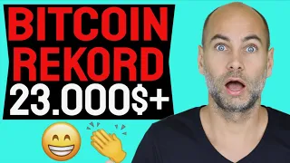 BITCOIN MÁR 23.000 USD FELETT!!! [Részletek]