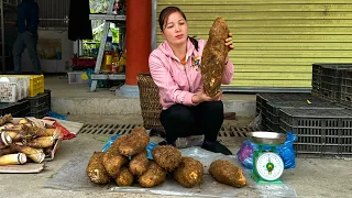 Gardening, Harvesting wild tubers to bring to the market sell | XH Buiding New Life