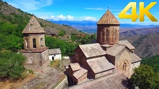 Sapara Monastery / საფარის მონასტერი / Монастырь Сафара / - 4K aerial video footage DJI Inspire 1