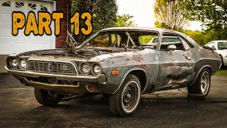 ABANDONED Dodge Challenger Rescued After 35 Years Part 13: Interior Restoration Begins!