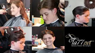 Danielle 2 LV Trailer: Slicked Back Pixie at Barber Shop