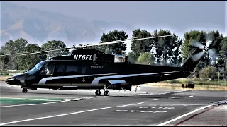 Sikorsky S-76 VIP Takeoff & Landing - Luxurious Twin-Engine Helicopter "Executive" N76FL