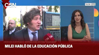 MILEI sobre la EDUCACIÓN PÚBLICA