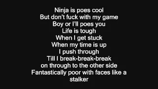 Die Antwoord - Enter The Ninja (Lyrics on Screen)