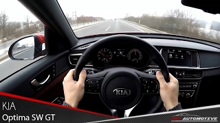 Kia Optima SW GT 2.0 T-GDI POV Test Drive + Acceleration 0 - 230 km/h