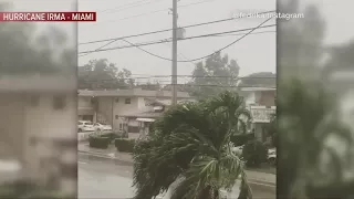 Tropical storm conditions starting in Miami