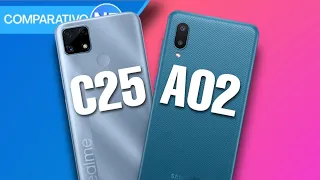 Realme C25 VS A02  | Comparativo