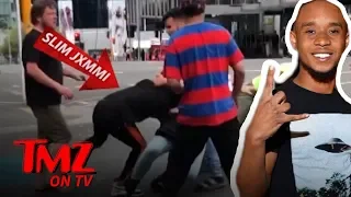 Rapper Involved In Huge Street Brawl! | TMZ TV