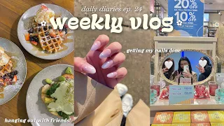 daily diaries ep.24 📰 going out, new nails, what i eat, trying to be productive ft. edrawmind