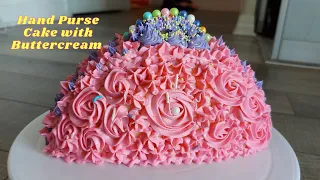 Hand Purse Cake with Buttercream | Butter Cream Icing | Vanilla Sponge Cake | Hand Purse cake