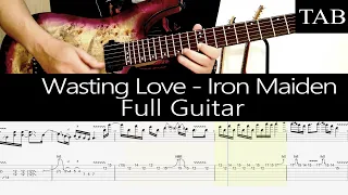 WASTING LOVE - Iron Maiden: FULL guitar cover + TAB