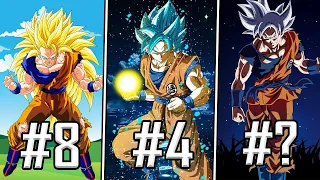 All Forms Of Goku Worst To Best Ranked!!!