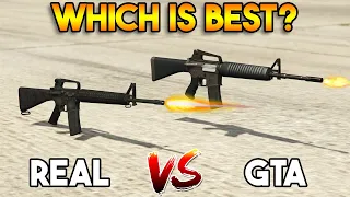 GTA 5 ONLINE : REAL M16 VS GTA SERVICE CARBINE (WHICH IS BEST?)