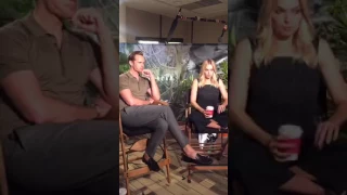Margot Robbie and Alexander Skarsgard The Legend of Tarzan Q&A
